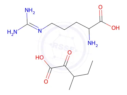 Chemical structure of L-Arginine--3-methyl-2-oxopentanoic acid