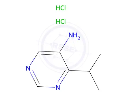 Chemical structure of 4-Isopropylpyrimidin-5-amine dihydrochloride