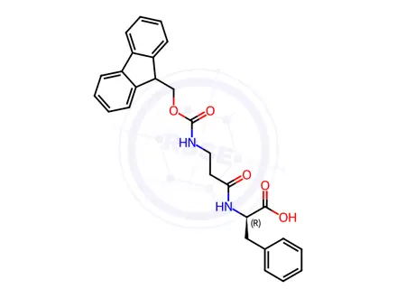 Chemical structure of Fmoc-β-Ala-D-Phe-Oh