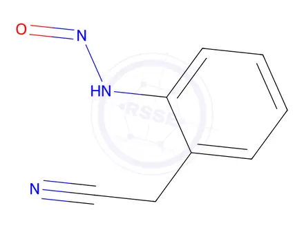 Chemical structure of N-(2-(cyanomethyl)phenyl)nitrous amide