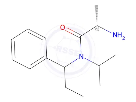 Chemical structure of 2-Amino-N-isopropyl-N-((S)-1-phenylpropyl)propanamide