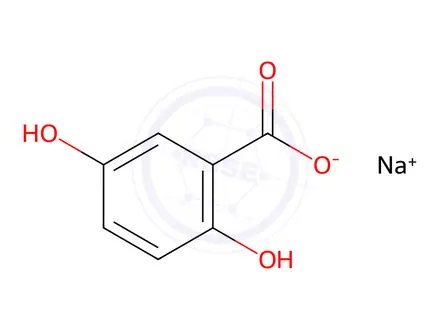 Chemical structure of Gentisic Acid Sodium Salt Hydrate