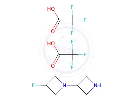 Chemical structure of 3-Fluoro-1,3'-biazetidine 2,2,2-trifluoroacetate