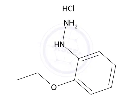 Chemical structure of 2-Ethoxyphenylhydrazine, HCl
