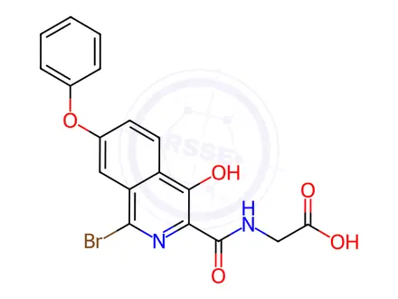 Chemical structure of Roxadustat Impurity 279