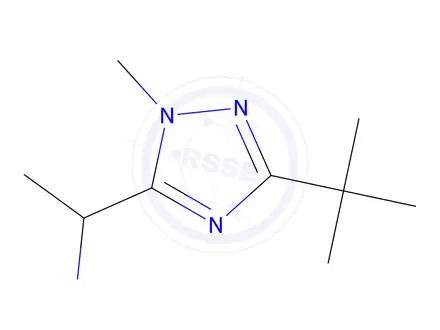 Chemical structure of 1-(3-(Tert-butyl)-1-methyl-1h-1,2,4-triazol-5-yl)ethan-1-amine
