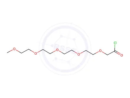 Chemical structure of 2,5,8,11,14-Pentaoxahexadecan-16-oyl chloride