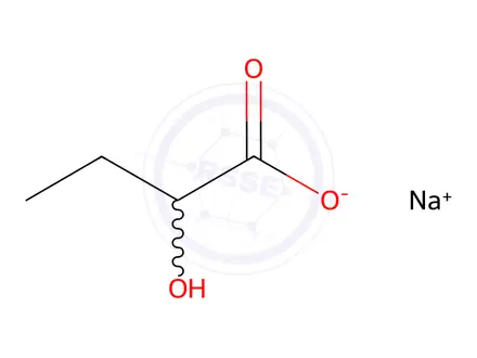 Chemical structure of Sodium 2-hydroxybutyrate