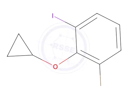 Chemical structure of 1-Bromo-2-cyclopropoxy-3-iodobenzene