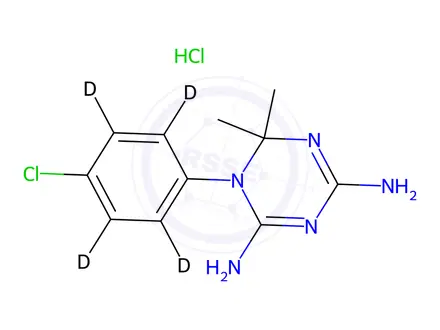 Chemical structure of Cycloguanil-d4 Hydrochloride
