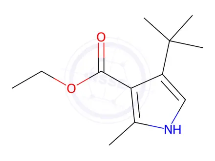 Chemical structure of Ethyl 4-(tert-butyl)-2-methyl-1H-pyrrole-3-carboxylate