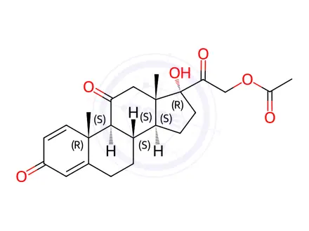 Chemical structure of Prednisone acetate