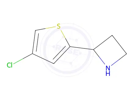 Chemical structure of 2-(4-Chlorothiophen-2-yl)azetidine