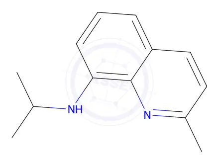 Chemical structure of N-isopropyl-2-methylquinolin-8-amine