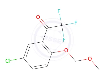 Chemical structure of 4-(Methoxymethoxy)-3-(trifluoroacetyl)chlorobenzene