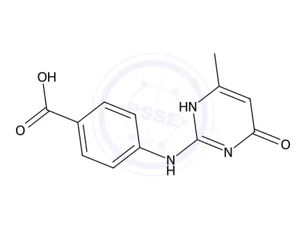 Chemical structure of 4-((4-Hydroxy-6-methylpyrimidin-2-yl)amino)benzoic acid