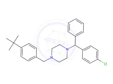 Chemical structure of Buclizine Dihydrochloride
