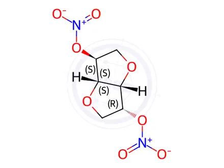 Chemical structure of Isosorbide dinitrate
