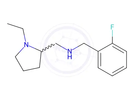 Chemical structure of 1-(1-Ethylpyrrolidin-2-yl)-N-(2-fluorobenzyl)methanamine