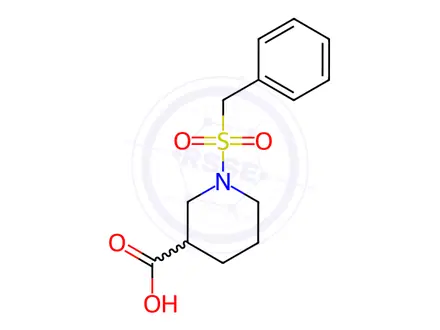 Chemical structure of 1-(Benzylsulfonyl)piperidine-3-carboxylic acid