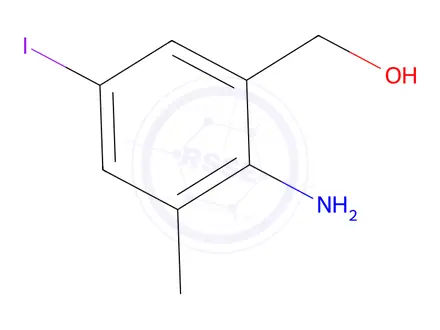 Chemical structure of 2-Amino-5-iodo-3-methylbenzenemethanol