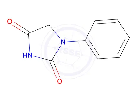 Chemical structure of 1-phenylimidazolidine-2,4-dione