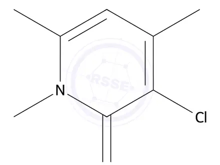 Chemical structure of 2(1H)-Pyridinone, 3-chloro-1,4,6-trimethyl-