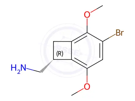 Chemical structure of (7R)-3-Bromo-2,5-dimethoxybicyclo[4.2.0]octa-1,3,5-triene-7-methanamine