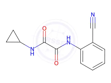 Chemical structure of N1-(2-Cyanophenyl)-N2-cyclopropyloxalamide