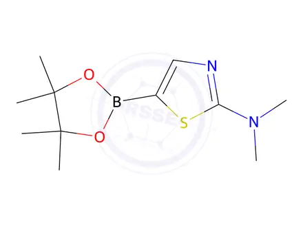 Chemical structure of N,N-DIMETHYL-5-(4,4,5,5-TETRAMETHYL-1,3,2-DIOXABOROLAN-2-YL)THIAZOL-2-AMINE