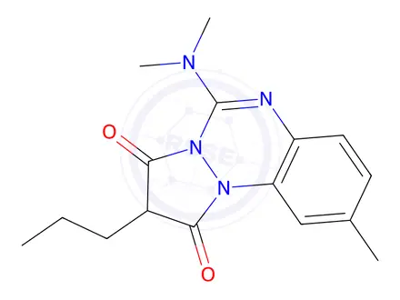 Chemical structure of azapropazone