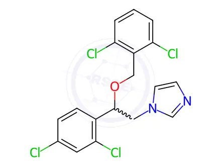 Chemical structure of Isoconazole (Miconazole EP Impurity D)