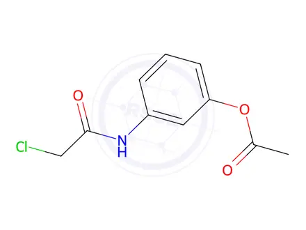 Chemical structure of 3-(2-Chloroacetamido)phenyl acetate