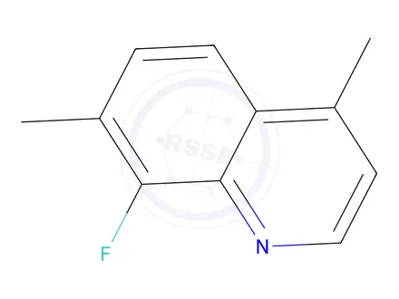 Chemical structure of 8-Fluoro-4,7-dimethylquinoline
