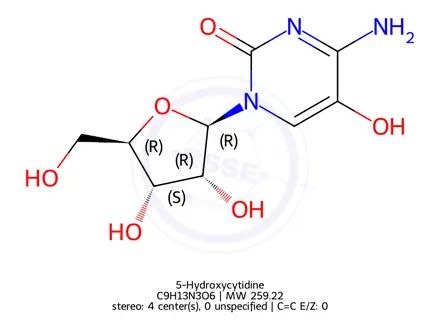 Chemical structure of 5-Hydroxycytidine