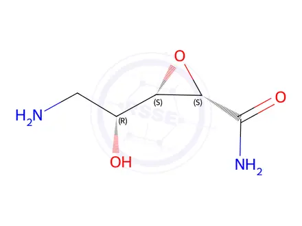 Chemical structure of D-Lyxonamide, 5-amino-2,3-anhydro-5-deoxy-(9CI)