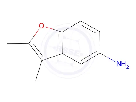 Chemical structure of 2,3-dimethyl-1-benzofuran-5-amine