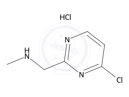 Chemical structure of 1-(4-Chloropyrimidin-2-yl)-N-methylmethanamine hydrochloride