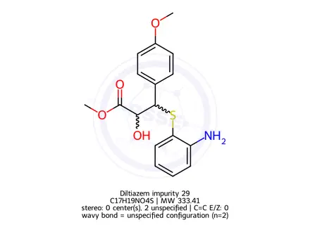 Chemical structure of Diltiazem Impurity 14