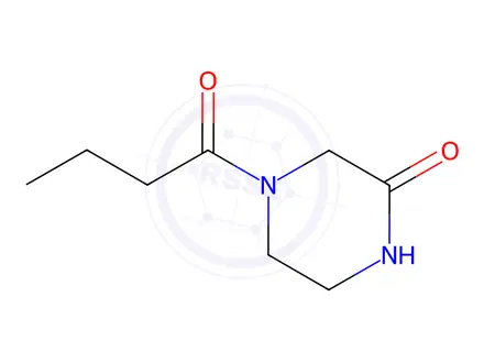 Chemical structure of 4-Butanoylpiperazin-2-one