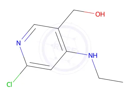 Chemical structure of 6-Chloro-4-(ethylamino)-3-(hydroxymethyl)pyridine