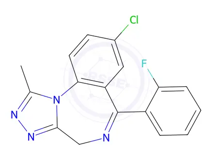 Chemical structure of Flualprazolam