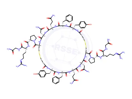 Chemical structure of Desmopressin Antiparallel Impurity