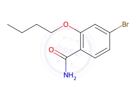 Chemical structure of 4-Bromo-2-butoxybenzamide