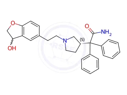 Chemical structure of Darifenacin 3-Hydroxy Impurity