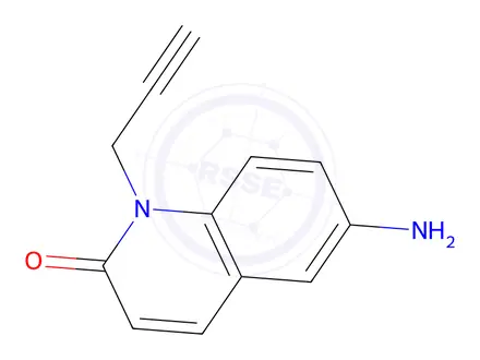 Chemical structure of 6-Amino-1-(prop-2-yn-1-yl)quinolin-2(1H)-one