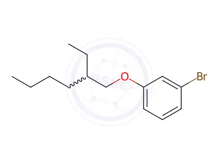 Chemical structure of Benzene, 1-bromo-3-[(2-ethylhexyl)oxy]-