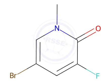 Chemical structure of 5-BroMo-3-fluoro-1-Methylpyridin-2(1H)-one