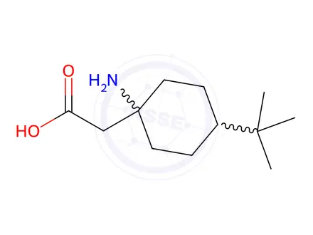 Chemical structure of (1-Amino-4-tert-butylcyclohexyl)acetic acid