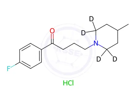 Chemical structure of Melperone-d4 HCl